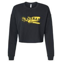 Johnny Bananas Bananas Est 1982 Graffiti Cropped Pullover Crew