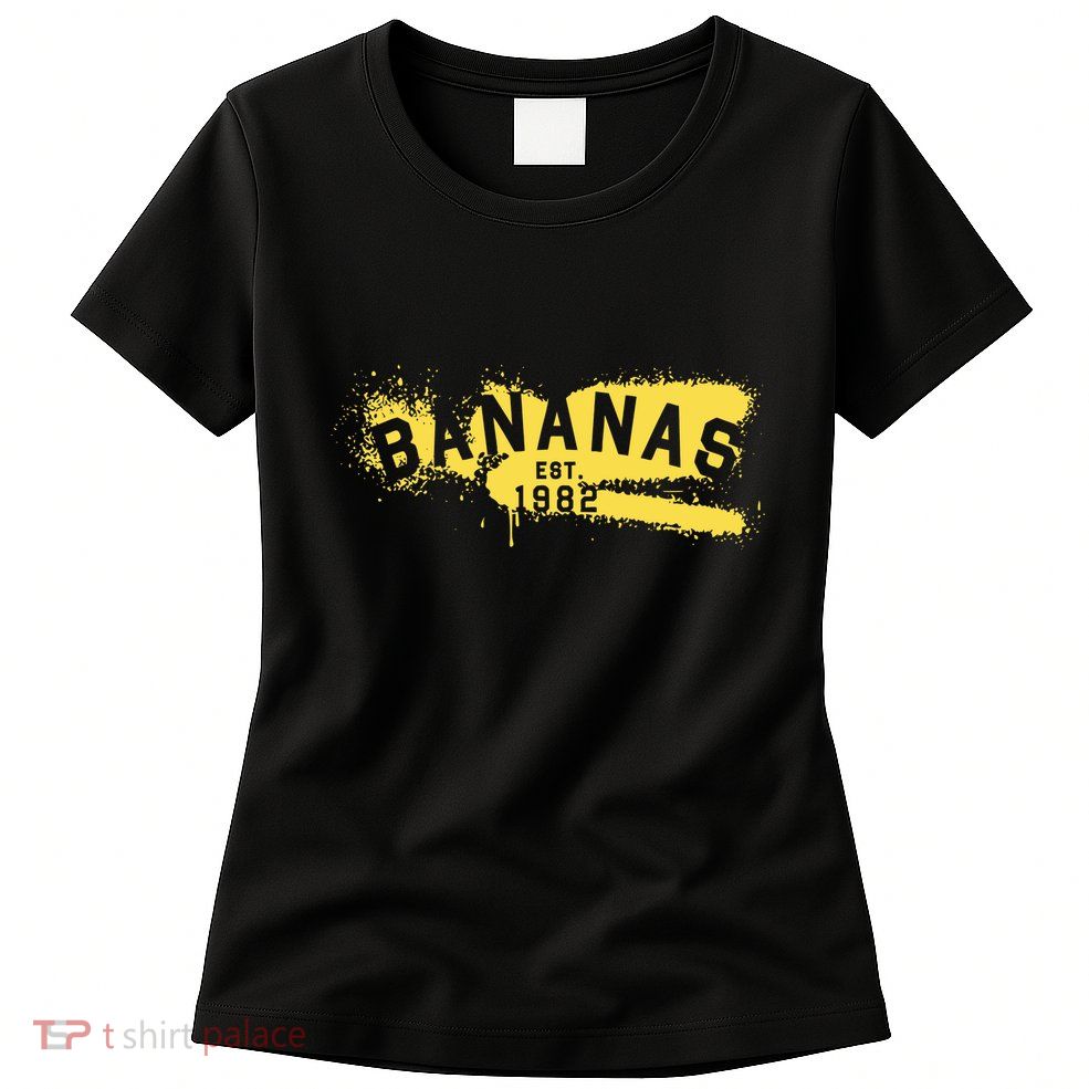 Johnny Bananas Bananas Est 1982 Graffiti Womens T-Shirt