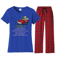 Jingle Bell Biden Xmas Santa Trump Ugly Christmas Sweater Gift Women's Flannel Pajama Set