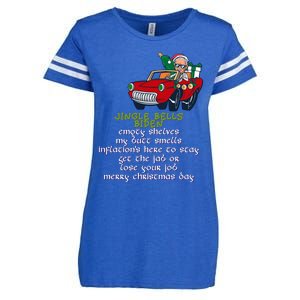 Jingle Bell Biden Xmas Santa Trump Ugly Christmas Sweater Gift Enza Ladies Jersey Football T-Shirt