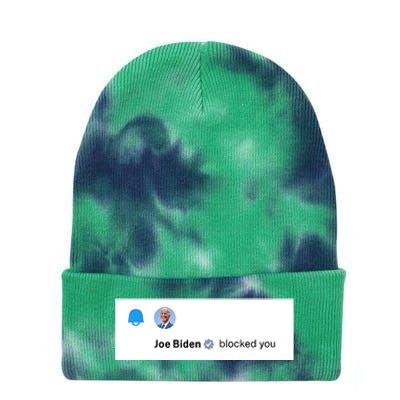 Joe Biden Blocked You Elon Musk On Twitter Tie Dye 12in Knit Beanie