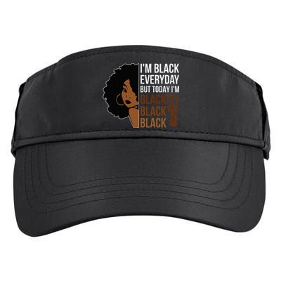 Juneteenth Blackity Black Woman African American History Adult Drive Performance Visor