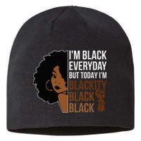 Juneteenth Blackity Black Woman African American History Sustainable Beanie