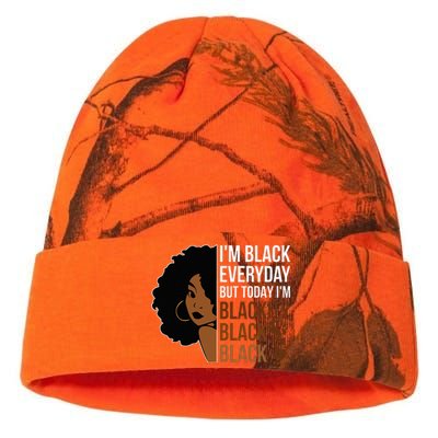 Juneteenth Blackity Black Woman African American History Kati Licensed 12" Camo Beanie