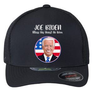 Joe Biden Bless His Heart He Won Flexfit Unipanel Trucker Cap