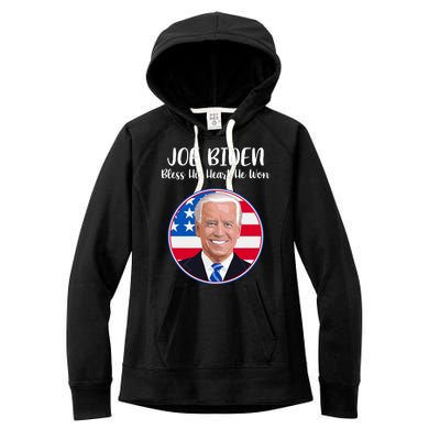 Joe Biden Bless His Heart He Won Women's Fleece Hoodie