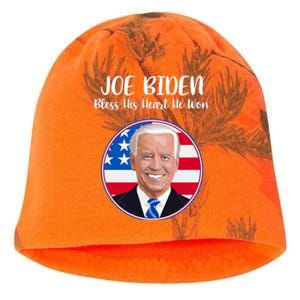 Joe Biden Bless His Heart He Won Kati - Camo Knit Beanie