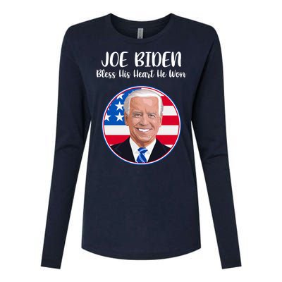 Joe Biden Bless His Heart He Won Womens Cotton Relaxed Long Sleeve T-Shirt