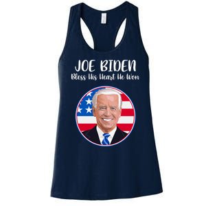 Joe Biden Bless His Heart He Won Women's Racerback Tank