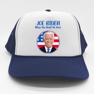 Joe Biden Bless His Heart He Won Trucker Hat