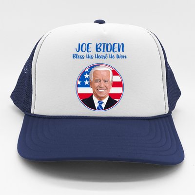 Joe Biden Bless His Heart He Won Trucker Hat