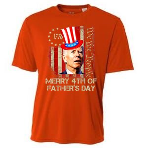 Joe Biden Confused Patriotic Merry Christmas For 4th Of July Gift Cooling Performance Crew T-Shirt