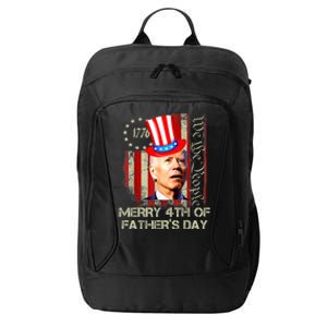 Joe Biden Confused Patriotic Merry Christmas For 4th Of July Gift City Backpack