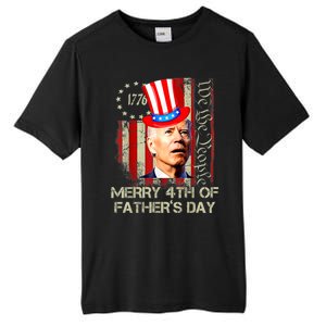 Joe Biden Confused Patriotic Merry Christmas For 4th Of July Gift Tall Fusion ChromaSoft Performance T-Shirt