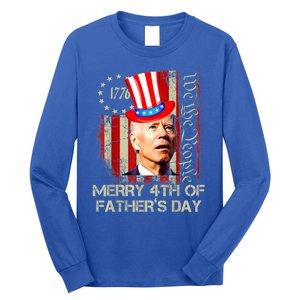 Joe Biden Confused Patriotic Merry Christmas For 4th Of July Gift Long Sleeve Shirt