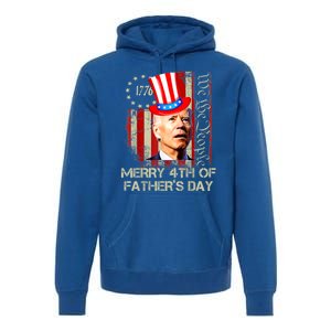 Joe Biden Confused Patriotic Merry Christmas For 4th Of July Gift Premium Hoodie