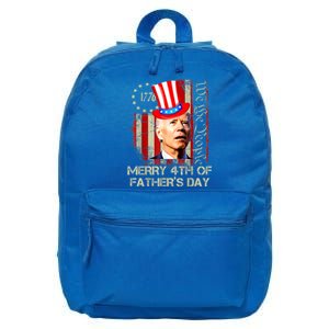 Joe Biden Confused Patriotic Merry Christmas For 4th Of July Gift 16 in Basic Backpack