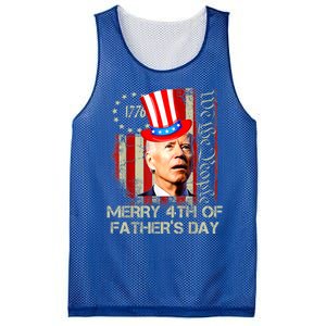 Joe Biden Confused Patriotic Merry Christmas For 4th Of July Gift Mesh Reversible Basketball Jersey Tank