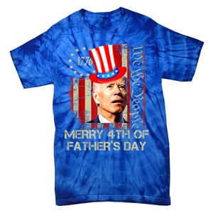 Joe Biden Confused Patriotic Merry Christmas For 4th Of July Gift Tie-Dye T-Shirt