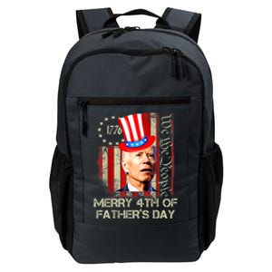 Joe Biden Confused Patriotic Merry Christmas For 4th Of July Gift Daily Commute Backpack