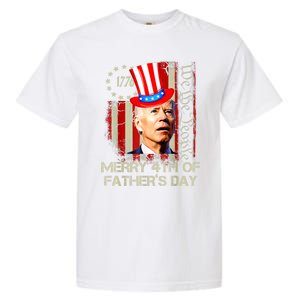 Joe Biden Confused Patriotic Merry Christmas For 4th Of July Gift Garment-Dyed Heavyweight T-Shirt