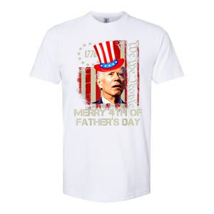 Joe Biden Confused Patriotic Merry Christmas For 4th Of July Gift Softstyle CVC T-Shirt