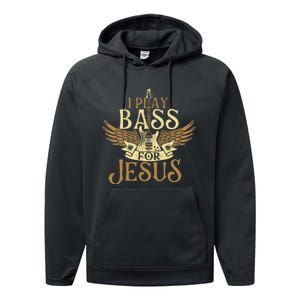 Jesus Bassist Christian Bass Player Bass Guitar Performance Fleece Hoodie