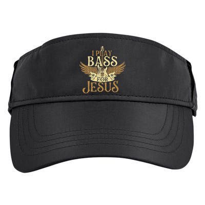 Jesus Bassist Christian Bass Player Bass Guitar Adult Drive Performance Visor