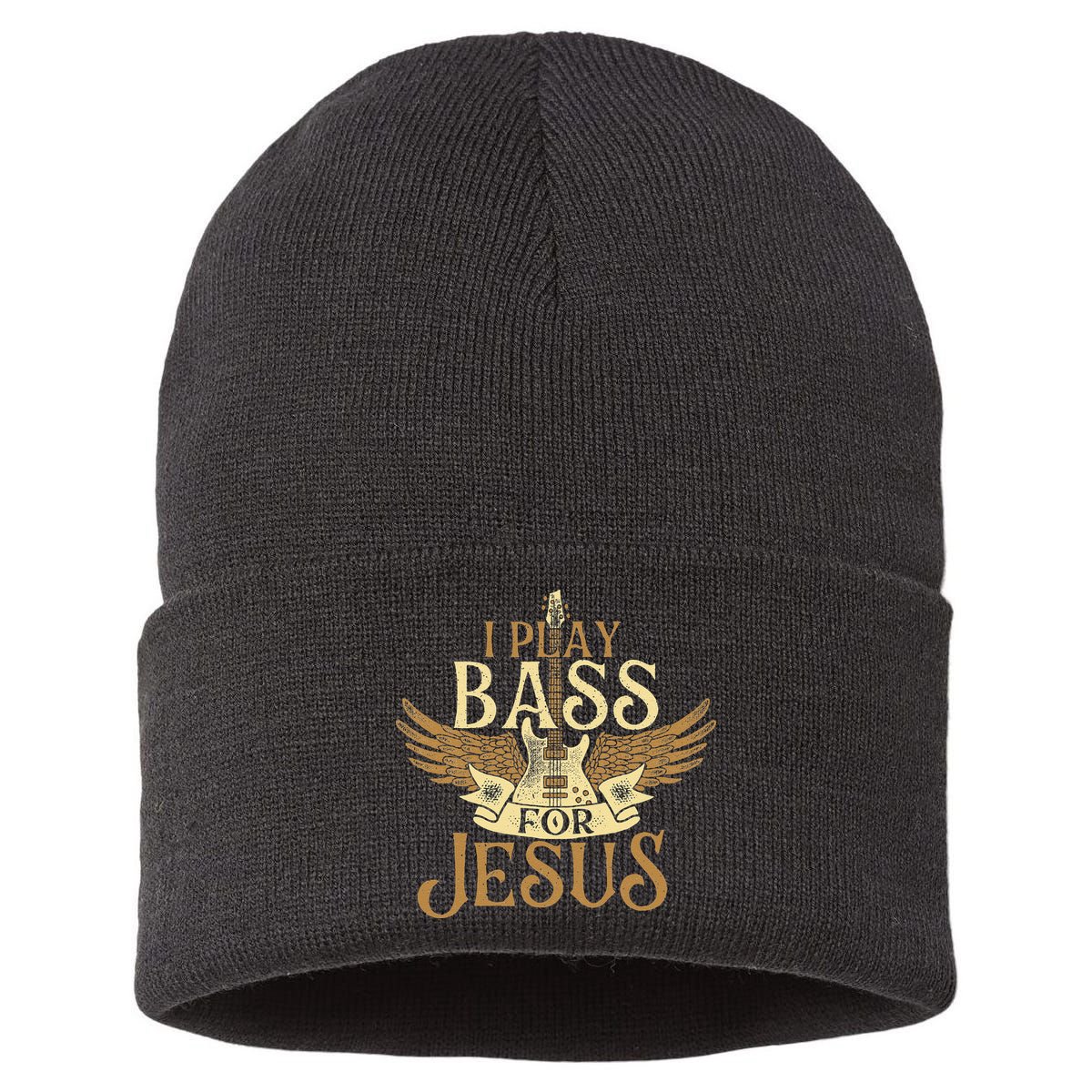 Jesus Bassist Christian Bass Player Bass Guitar Sustainable Knit Beanie