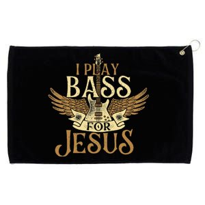 Jesus Bassist Christian Bass Player Bass Guitar Grommeted Golf Towel