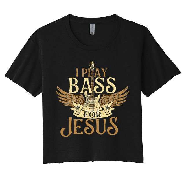 Jesus Bassist Christian Bass Player Bass Guitar Crop Top