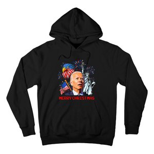 Joe Biden Confused Patriotic Merry Christmas For 4th Of July Hoodie