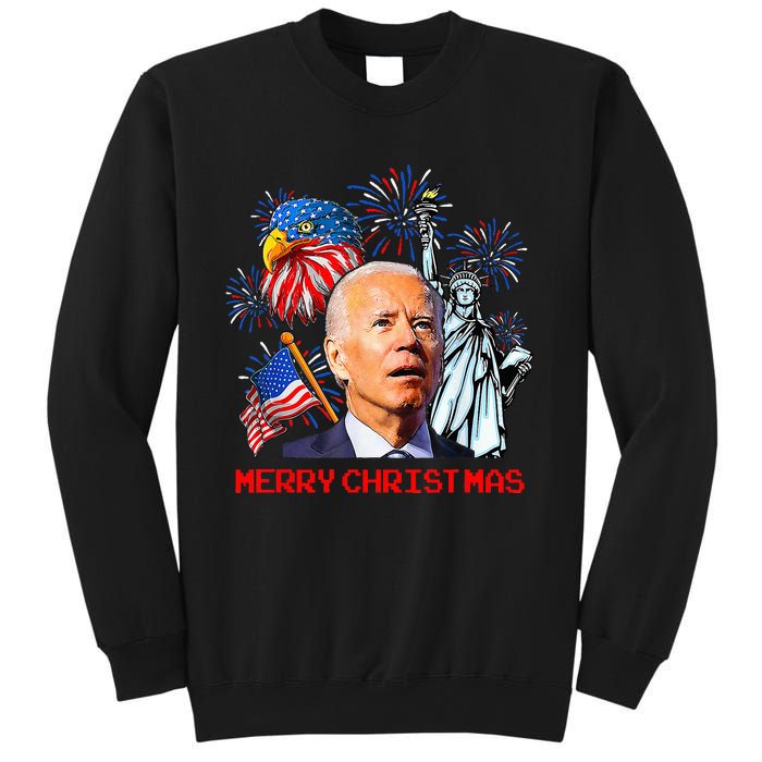 Joe Biden Confused Patriotic Merry Christmas For 4th Of July Sweatshirt