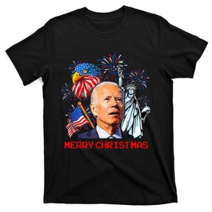 Joe Biden Confused Patriotic Merry Christmas For 4th Of July T-Shirt