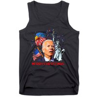 Joe Biden Confused Patriotic Merry Christmas For 4th Of July Tank Top