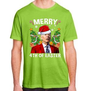 Joe Biden Christmas Santa Hat Merry 4th Of Easter Ugly Christmas Sweater Adult ChromaSoft Performance T-Shirt