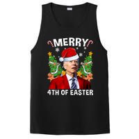 Joe Biden Christmas Santa Hat Merry 4th Of Easter Ugly Christmas Sweater PosiCharge Competitor Tank