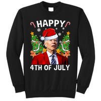 Joe Biden Christmas Santa Hat Merry 4th Of July Ugly Christmas Sweater Sweatshirt