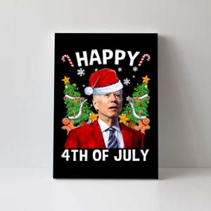 Joe Biden Christmas Santa Hat Merry 4th Of July Ugly Christmas Sweater Canvas