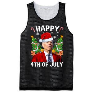 Joe Biden Christmas Santa Hat Merry 4th Of July Ugly Christmas Sweater Mesh Reversible Basketball Jersey Tank