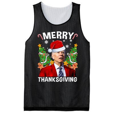 Joe Biden Christmas Santa Hat Merry Thanksgiving Ugly Christmas Sweater Mesh Reversible Basketball Jersey Tank