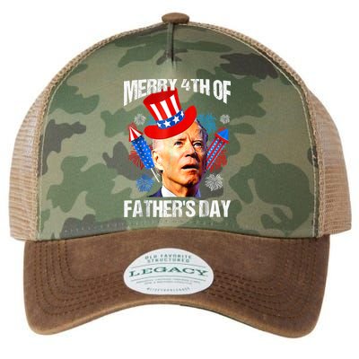 Joe Biden Confused Merry 4th Of Fathers Day Fourth Of July Legacy Tie Dye Trucker Hat