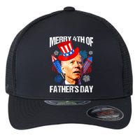 Joe Biden Confused Merry 4th Of Fathers Day Fourth Of July Flexfit Unipanel Trucker Cap