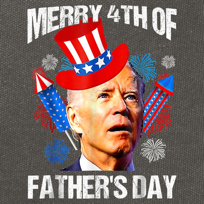 Joe Biden Confused Merry 4th Of Fathers Day Fourth Of July Cotton Canvas Backpack