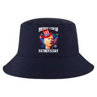 Joe Biden Confused Merry 4th Of Fathers Day Fourth Of July Cool Comfort Performance Bucket Hat
