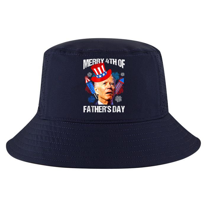 Joe Biden Confused Merry 4th Of Fathers Day Fourth Of July Cool Comfort Performance Bucket Hat
