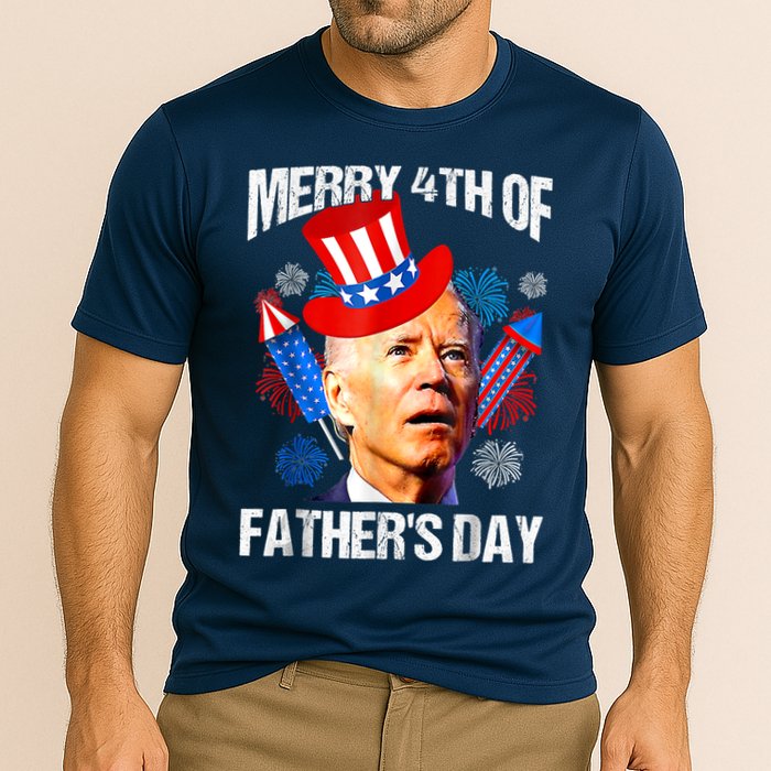 Joe Biden Confused Merry 4th Of Fathers Day Fourth Of July Performance Shirt