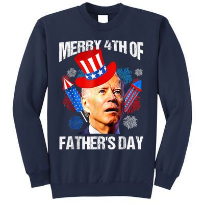 Joe Biden Confused Merry 4th Of Fathers Day Fourth Of July Sweatshirt