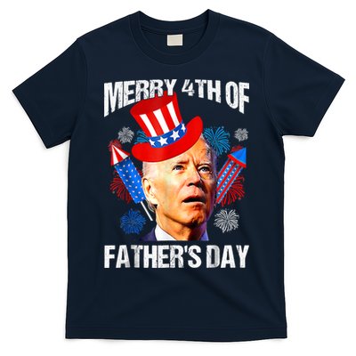 Joe Biden Confused Merry 4th Of Fathers Day Fourth Of July T-Shirt