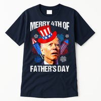 Joe Biden Confused Merry 4th Of Fathers Day Fourth Of July Tall T-Shirt